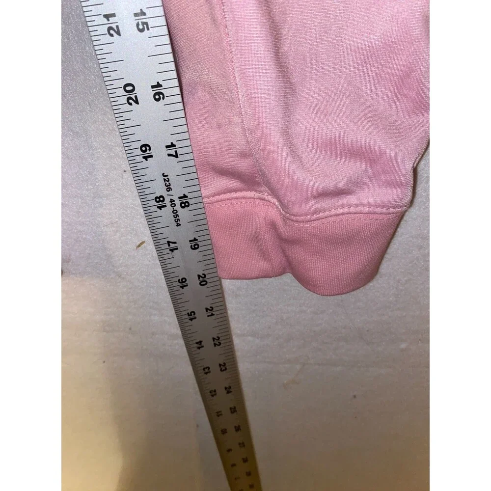 Nike Girls Pink Jogger Pants Size 6 Kids L Black stripe Swoosh